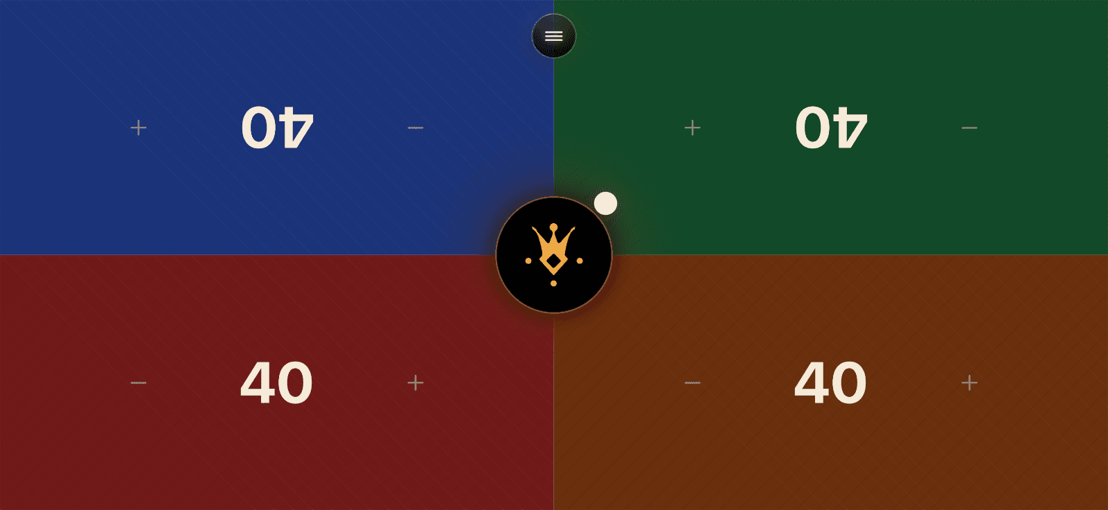 Heraldic theme - deep banner tones
