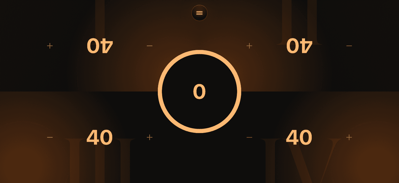 The commander damage interaction bubble open in the center of the table